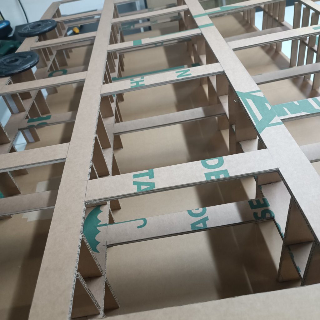 meuble en carton sur mesure