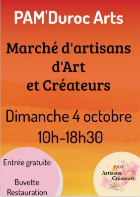 affiche marché créateurs pont à mousson le 4 octobre